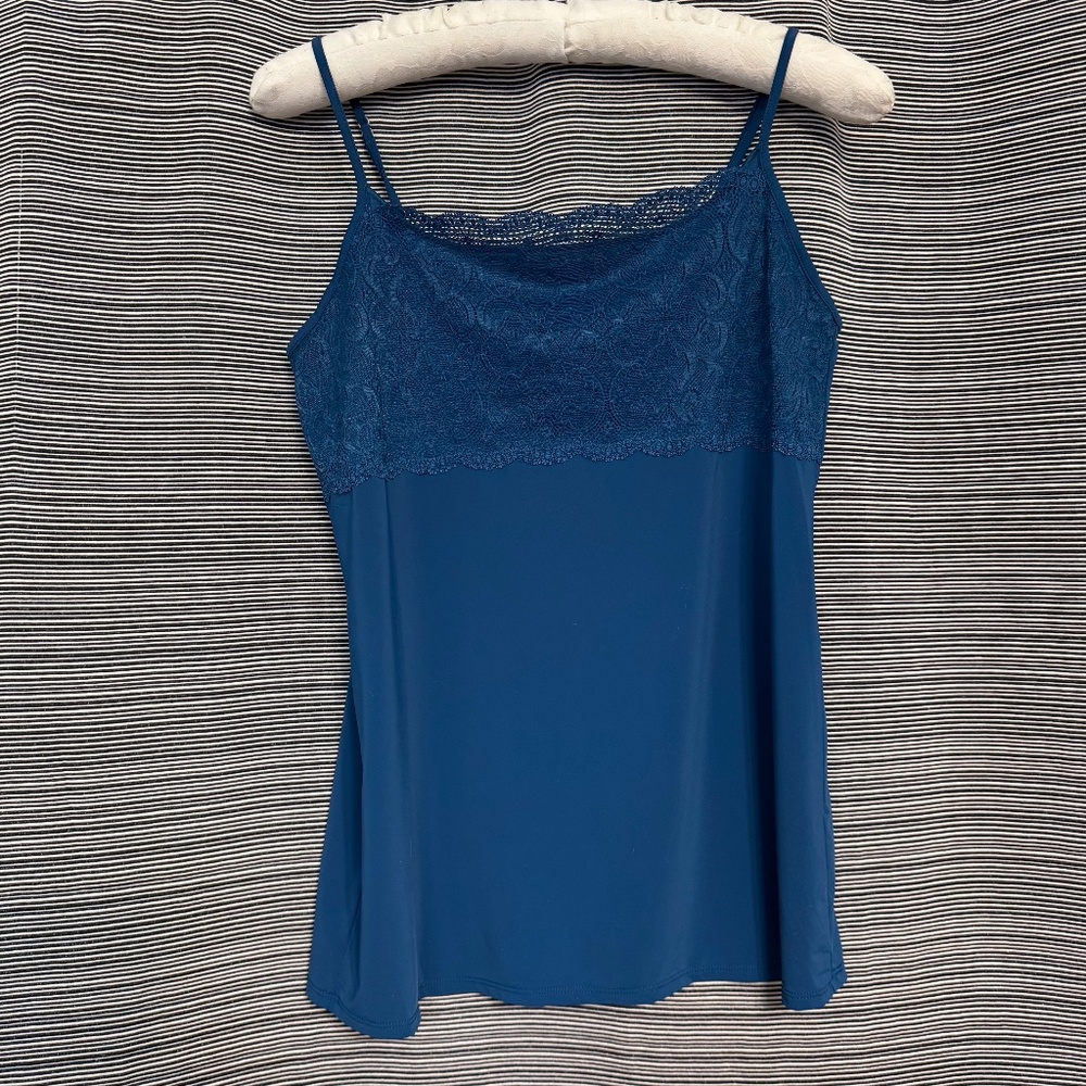 Jockey Teal Blue Slinky Cami Size Large